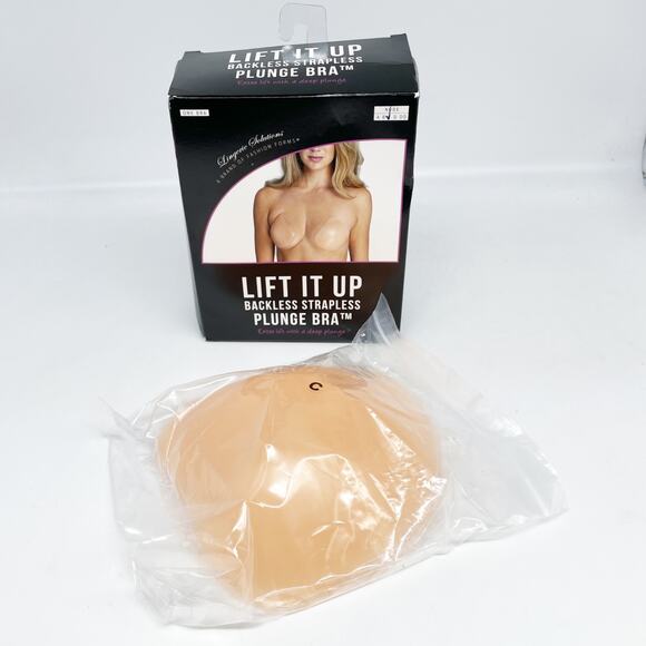 Fashion Forms Women's Lift It Up Nude Backless Strapless Plunge Bra Nude Size C - Picture 4 of 4